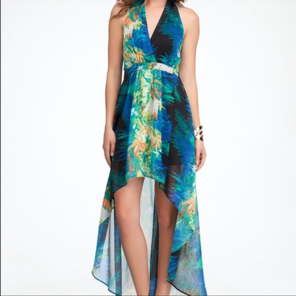 Bebe hi low printed maxi dress - Picture 1 of 5